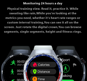 Smartwatch con Display da <span class=keywords><strong>1</strong></span>,43 Pollici, 1GB di Memoria, Lettore Musicale Integrato, Registratore Vocale, Bussola, Compatibile NFC, Android, Risposta alle Chiamate, IP67 - Product Image 5