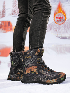 Bottes de chasse tactiques imperméables en toile légère de haute qualité pour hommes, style camouflage, toutes saisons, pour adultes - Product Image 6