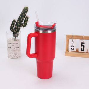 Gobelet isotherme de voyage pour voiture H1.0 avec poignée, 40 oz, couvercle, paille, antidérapant, OEM ODM, logo personnalisé - Product Image 3