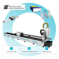 Máquina de Corte Láser de Fibra Rotatoria SuDiao para Tubos de Acero al Carbono de 6mm/8mm/10mm/14mm, Operación Automática CNC, Garantía de 3 Años