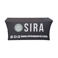 Nappe en polyester sur mesure de 8 pieds de style européen pour salle à manger, restaurant, mariage, événements, décoration événementielle, fournitures portables