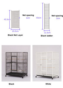 Gabbia per Uccelli Gigante Sovradimensionata con Ruote Gabbie in Metallo per Allevamento Uccelli in Vendita Gabbia per Riproduzione - Product Image 2