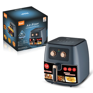 Freidora de Aire Eléctrica Inteligente Multifuncional de 360 Grados con Circulación de Aire, de Acero Inoxidable, Cuadrada, Sin Aceite, Fácil de Limpiar, para Auto, RV, Hotel - Product Image 5