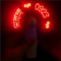 Ventilador LED con Mensajes de Texto Intermitente, Versátil, para Publicidad, Regalo Portátil, Venta Directa de Fábrica