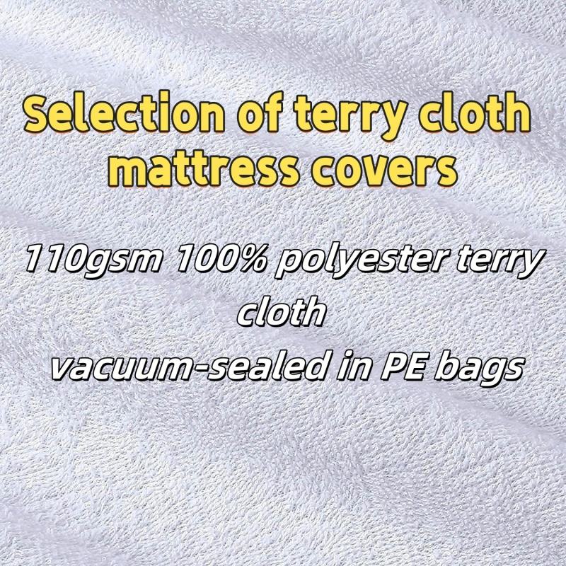 110gsm 100% polyester terry cloth packed in PE bag