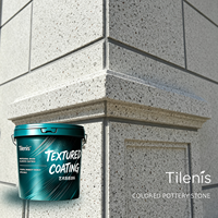 Revêtement liquide imperméable pour murs extérieurs, texture marbre, pour façade de bâtiment, application facile par pulvérisation, peinture pour maison