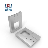 Support en aluminium usiné CNC sur mesure, anodisé naturel sablé, cadre de support pour équipement de test médical