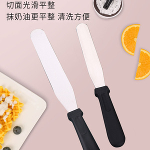 Spatule à beurre en acier inoxydable 6, 8, 10, 12 pouces, couteau à lisser les gâteaux, racloir de pâtisserie, ensemble de couteaux à angle droit - Product Image 4