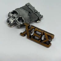 Fabricant de badges personnalisés en métal 3D, alliage de zinc, plaqué or, émail doux, de haute qualité