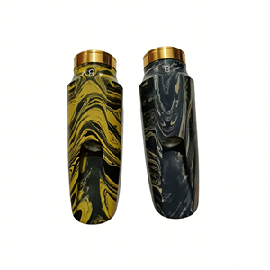 Bocchino per Sassofono Alto e Tenore con Texture Effetto Legno Premium, Bocchino per Sax Lavorato con Precisione con Anello in Ottone, Serie Belfort Jazz - Product Image 5