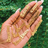 Custom Name Stainless Steel Jewelry, 18K Horoscope Sign