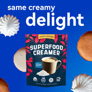 バイタルグリーン機能性ビーガンアダプトジェニックココナッツコーヒークリーマーパウダー、ノンデイリーコラーゲン配合、シリアル、ミルクティー用、小袋/バルク - Product Image 2