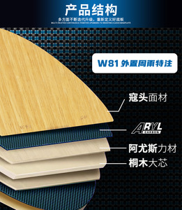 Loki Arthur W81 <span class=keywords><strong>Zhou</strong></span> <span class=keywords><strong>Yu</strong></span> outerforce คาร์บอนไฟเบอร์แบบมืออาชีพไม้ปิงปองปิงปองโต๊ะใบมีดสำหรับการแข่งขันและการฝึกซ้อม - Product Image 5
