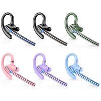 Auricular Inalámbrico V5.1 con Micrófono para Oficina, Venta al por Mayor, Colores Verde, Rosa, Morado y Negro, Manos Libres para el Trabajo