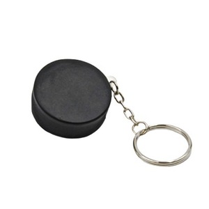 Ice Hockey Puck Keychain Plastic High <b>Rebound</b> Backpack Decor Toy Gift - Product Image 2