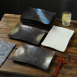 Restaurant and Household Use Ceramic Steak Sushi <b>Plate</b> Japanese Style Vintage Sashimi Barbecue <b>Plate</b> Snack Dessert <b>Plate</b> - Product Image 4