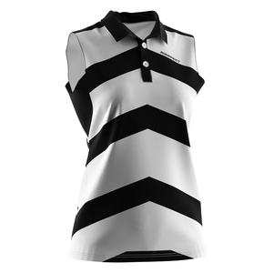 Polo sans manches pour femme, matière rafraîchissante et respirante, coupe ajustée, conçu pour le tennis et le style quotidien - Product Image 5