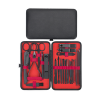 Ensemble professionnel de manucure et pédicure 24 en 1, kit d'outils de soin des ongles de haute qualité avec logo personnalisé et étui de voyage