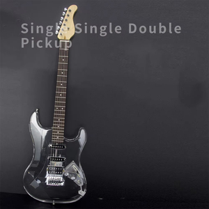 <b>TOP</b> PRODUCT MOST FASHIONABLE 39 INCH CRYSTAL ELECTRONIC GUITAR Single Double Acrylic 6 <b>Strings</b> Guitar - Product Image 6