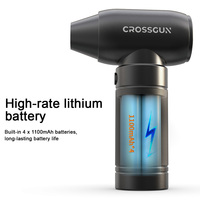 Souffleur de poussière portable sans fil CROSSGUN avec moteur sans balais DC 130000RPM |   Pression du vent de 200g |   Qualité professionnelle pour