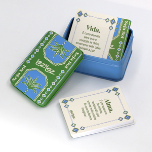 Juego de Tarjetas de Afirmaciones Inspiradoras Diarias, Tarjetas de Ánimo Personalizadas en Portugués con Acabado Mate para el Bienestar Emocional - Product Image 1