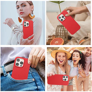 Étui de téléphone portable en cuir PU végétalien pur à la mode personnalisé avec motif de litchi compatible <span class=keywords><strong>iPhone</strong></span> 16 15 <span class=keywords><strong>Pro</strong></span> Max nouveau design - Product Image 4