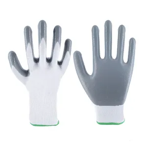 High Quality Oil Resistance Nitrile Gloves Firm Grip Nitrile Coated Work Gloves