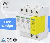 Parafoudre triphasé AC 275V certifié CE LeiHao T2 Classe 2, protection contre les surtensions DC 20KA-40KA pour système solaire