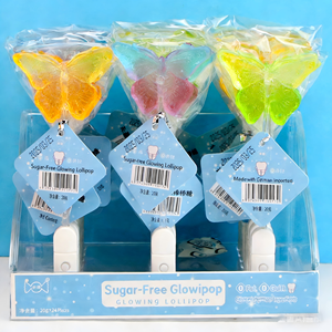 Bonbons durs fruités lumineux de 20g en forme de cristal (<span class=keywords><strong>Sirène</strong></span>, <span class=keywords><strong>Crabe</strong></span>, Raisin, Arc-en-ciel, Papillon, Fleur de cerisier, <span class=keywords><strong>Petite</strong></span> marguerite) en sachet - Product Image 4