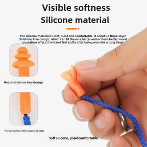 सिलिकॉन इयरप्लग साउंडप्रूफ शोर-रद्द करने के लिए वाटरप्रूफ स्विमिंग औद्योगिक उपयोग विरोधी शोर सुरक्षात्मक इयरप्लग बनाए गए हैं - Product Image 4