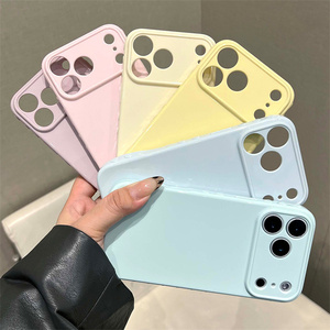 Lichicase Nouvelle conception Coque en silicone TPU couleur unie motif cœur pour Realme C75 C71 <span class=keywords><strong>C33</strong></span> C85 Pro Housse de téléphone - Product Image 4