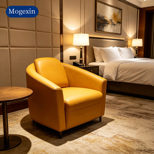 Luxury Curved Barrel Single Accent <b>Chair</b> Full <b>Padded</b> Upholstered Leisure <b>Chair</b> for Modern Home Living Room Corner - Product Image 1