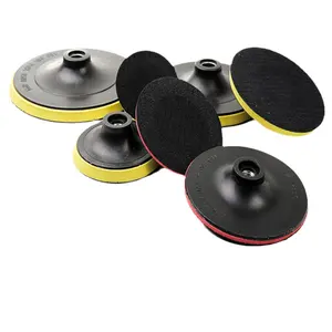 Double action grinder hook ring chassis polishing pad adhesive disk hook ring backing with drill connecting thread