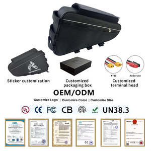 Batería de Litio Triangular Personalizada de 48v 52v 60v 72v de Gran Capacidad para Bicicleta Eléctrica, Kit de Conversión para Ebike - Product Image 2