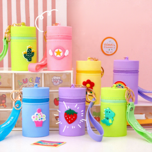 Regalos para Niños, Monedero con Forma de Cubo de Dibujos Animados, Monedero de Silicona Kawaii para Monedas - Product Image 1