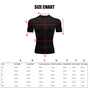 Hoogwaardig XS-2XL maat effen heren tight gym shirt 180 <span class=keywords><strong>gram</strong></span> hittetransfer letterprint compressie gym shirt voor heren - Product Image 2