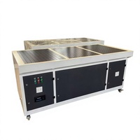 Nouvelle table de ponçage à aspiration descendante avec dépoussiéreur intégré, mobile, 380V, qualité industrielle, pour usage en construction, qualité export