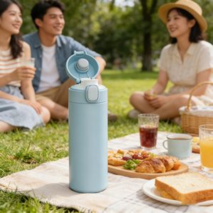 Botellas de Agua Aisladas de Acero Inoxidable, Antiderrames, Portátiles, de Doble Pared, para Regalos Empresariales, Viajes, Actividades al Aire Libre, Termos - Product Image 5
