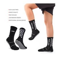 Chaussettes de football personnalisées pour hommes Chaussettes de sport antidérapantes, rembourrées, anti-ampoules, sans couture, pour le football