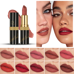 Free Sample Custom Logo Makeup Lipstick Wholesale Cruelty Free Lasting Silky Velvet Matte Lipstick Waterproof Lasting <strong>Cosmetic</strong> - Product Image 3