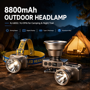 Linterna Frontal LED Láser Blanca de Largo Alcance WOSEN 1000m, Pantalla Digital, Atenuación Gradual, Recargable, 8800mAh, para Patrullaje y Camping - Product Image 6