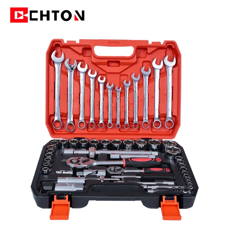 Hot Koop 61 Pcs Tool Set Hand Box Case Kit Hardware Auto En Multitool Fiets Monteur Automotive Tools