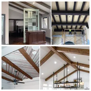 Customized Long Pu Beam And High Quality U Faux Wood Beams For Ceiling Decoration