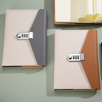 Journal à cadenas personnalisé en gros, carnet d'affaires, journal en cuir souple, journal rechargeable, journal secret inerte avec cadenas codé
