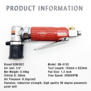 Sonidec Hoge Kwaliteit 1.2 Inch Orbitale Schuurmachine Spot Pneumatische Polijstmachine 90 Graden Punt Polijstmachine - Product Image 2