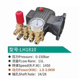 Tête de pompe à piston haute pression avec raccords en laiton pour applications de lavage et de nettoyage, sortie 1 pouce, style universel - Product Image 6