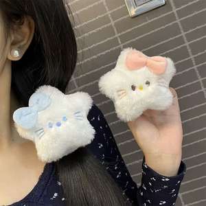 Diadema de Felpa <span class=keywords><strong>con</strong></span> Diseño de Pingüino y Peces, Coletero de Goma para el <span class=keywords><strong>Cabello</strong></span> <span class=keywords><strong>con</strong></span> Diseño de Intestino Grande, Moño, Cola de Caballo - Product Image 5