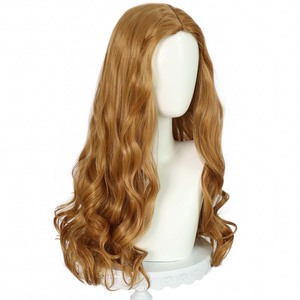 <span class=keywords><strong>Película</strong></span> <span class=keywords><strong>Megan</strong></span> Robot Dolls Cosplay M3GAN peluca rizada marrón larga - Product Image 2