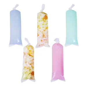 Biodegradable Popsicle Wrapper / Bag Wholesale Biodegradable Clear Plastic Juice Ice Pop Bags Ice Pop Cream Popsicle Lolly Long Wrapper Bag Popsicle Packaging Bags