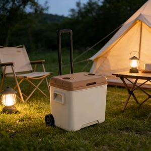 Glacière portable télescopique moderne de haute qualité personnalisable pour <span class=keywords><strong>camping</strong></span> extérieur avec roues, en PP/PE, conservation de la glace 24h - Product Image 6